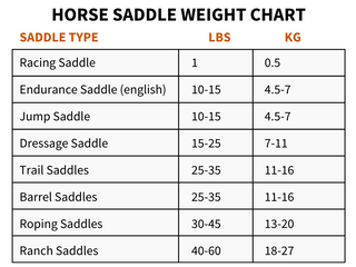 how much do saddles weigh