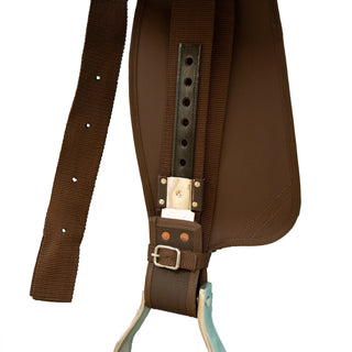 Syd Hill Synthetic Western Saddle - Brown