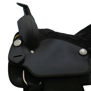 Syd Hill Synthetic Western Saddle - Black