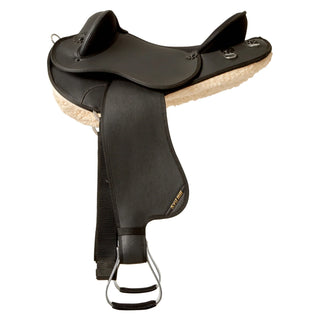 Syd Hill Half Breed Saddle, Synthetic - Black