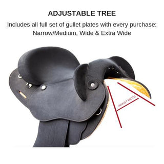 Synthetic Syd Hill Half Breed Saddle - Adjustable Tree-Syd Hill & Sons