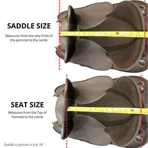 Syd Hill™ Synthetic Half Breed Saddle - Brown