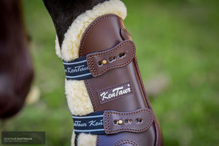 Kentaur ‘Roma’ Leather Front Boots with Sheepskin